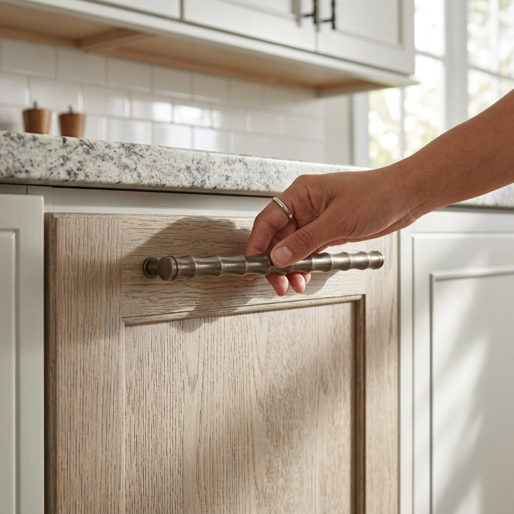 Crispin Bamboo T-bar Cupboard Pull Handle