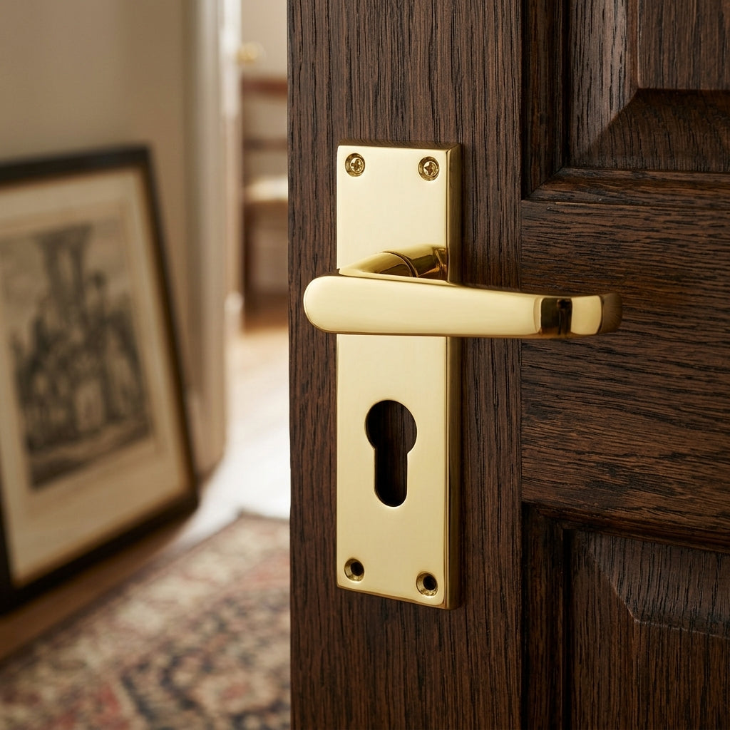 Victorian Lever on Backplate