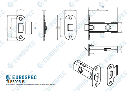 Contract Standard Tubular Latch Radius