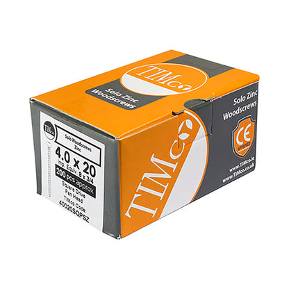 Solo Chipboard & Woodscrew SQ-Pan 25mm length