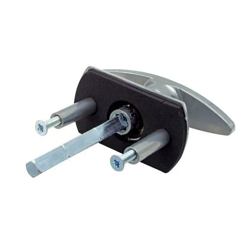 Garage Door T Handle - Diamond Spindle - Long Lugs - Rear Fix