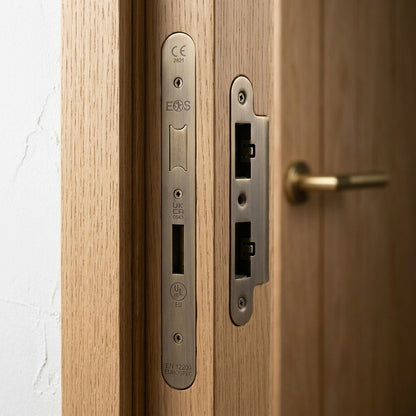 Forend Strike & Fixing Pack To Suit Din Euro Sash/Bathroom Lock