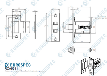 Heavy Duty Adjustable Roller Catch