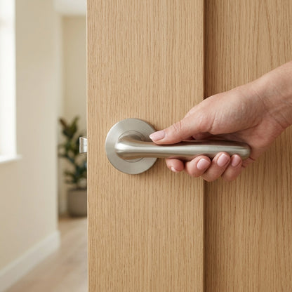 Peninsula Lever on 6mm Slim Fit Sprung Rose