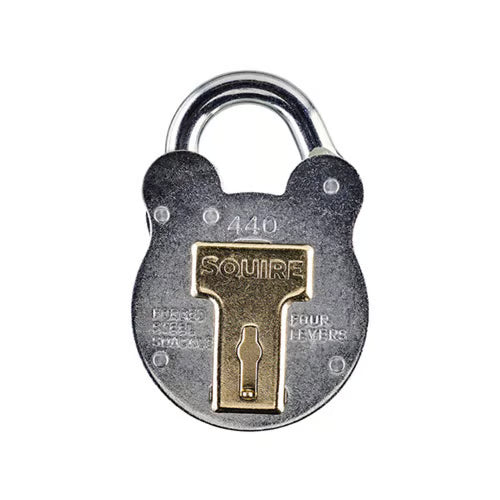 440 Old English Padlock - Open Shackle