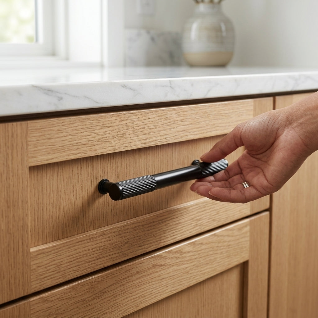 Washington Reeded End Cabinet Pull