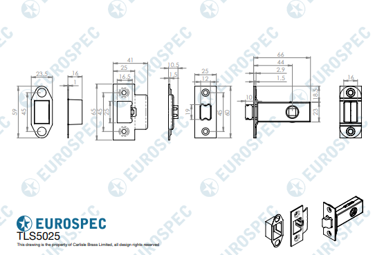 Heavy Duty Tubular Latch