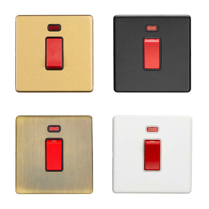 Concealed 3mm 45Amp Switch with Neon Indicator