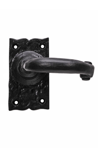 Black antique wessex lever lock/latch/bathroom set