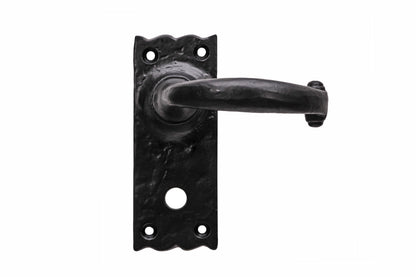 Black antique wessex lever lock/latch/bathroom set