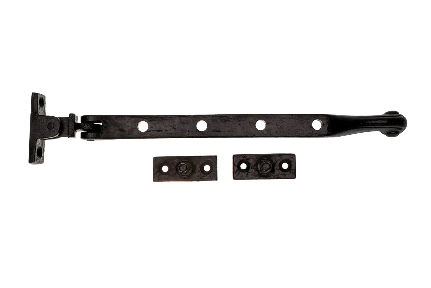 black antique bulb end pattern casement stay