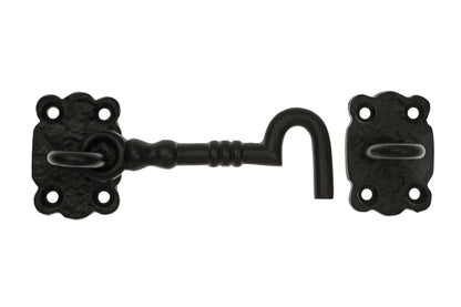 black pattern antique cabin hook