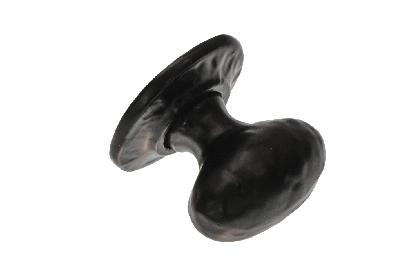black antique oval pattern cupboard knob