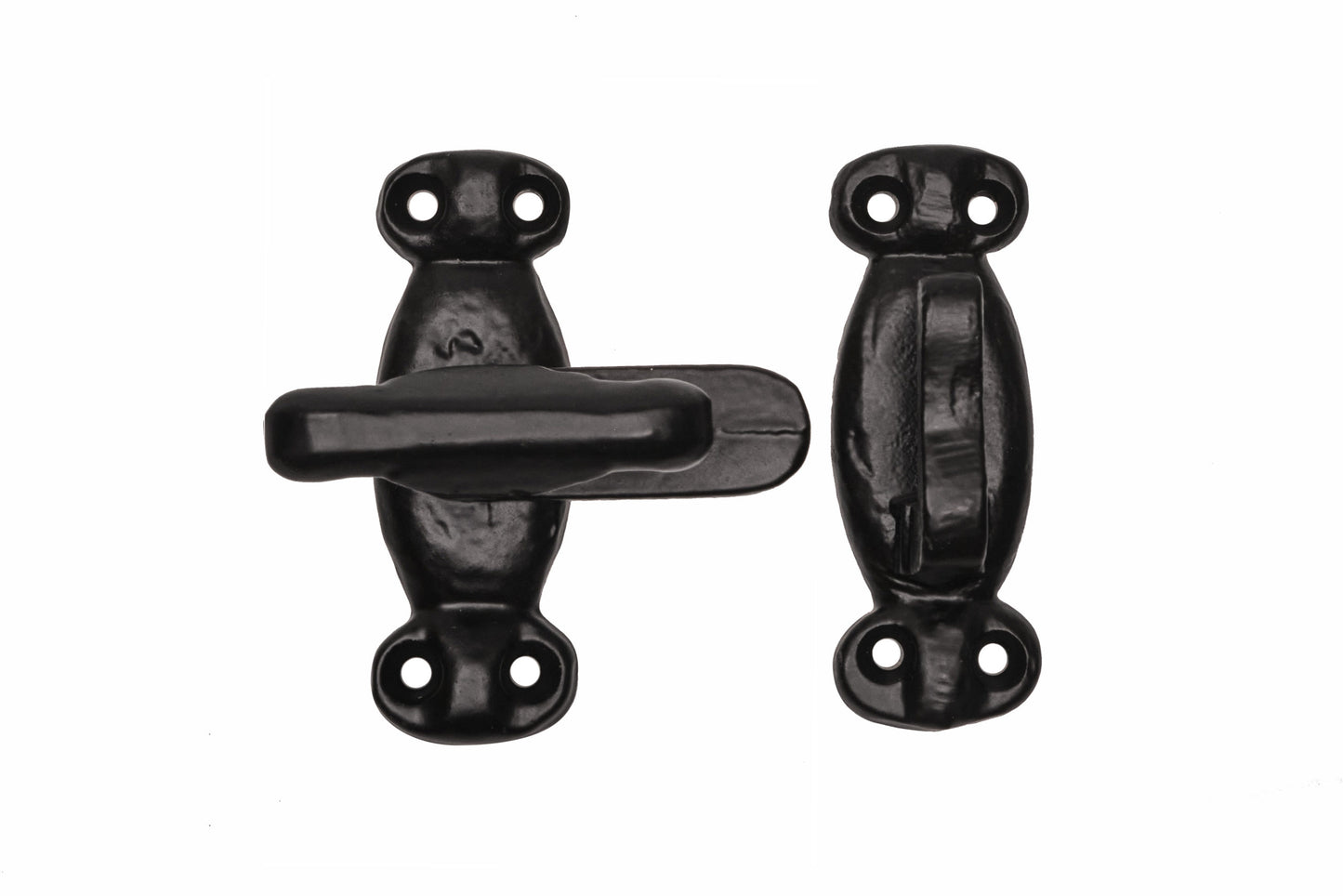 Black antique cupboard latch set
