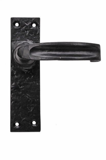 Black antique warwick lever lock/latch/bathroom set