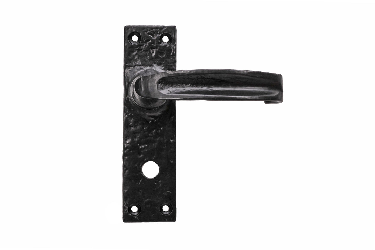 Black antique warwick lever lock/latch/bathroom set