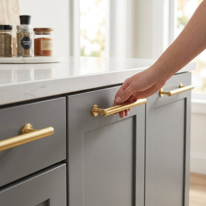 Round T-Bar Cupboard Pull Handle