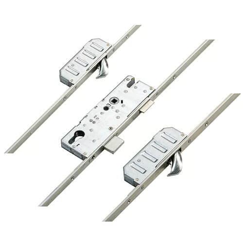 Latch Deadbolt 2 Hooks 16mm Flat Faceplate Lift Lever Multipoint Door Lock