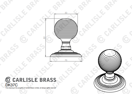 Delamain Reeded Knob
