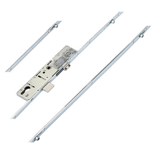 Latch Deadbolt 4 Rollers Split Spindle Multipoint Door Lock - Option 2 (top roller to spindle = 705mm)