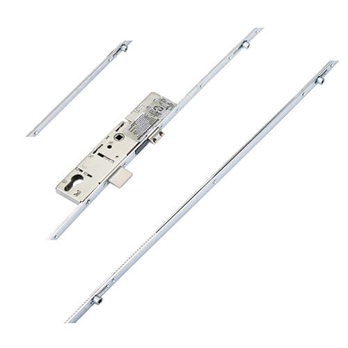 Latch Deadbolt 4 Rollers Split Spindle Multipoint Door Lock - Option 1 (top roller to spindle = 730mm)