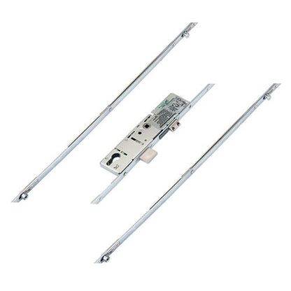 Latch Deadbolt 2 Rollers 2 Mushrooms Split Spindle Multipoint Door Lock - Option 1 (top roller to spindle = 730mm)