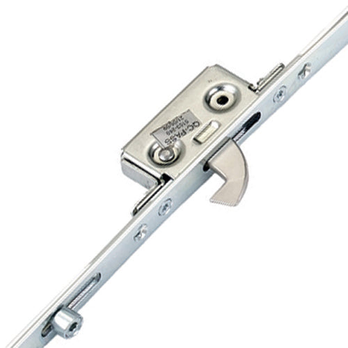 Latch Deadbolt 2 Hooks 2 Rollers Split Spindle Multipoint Door Lock - Option 2 (top hook to spindle = 730mm)