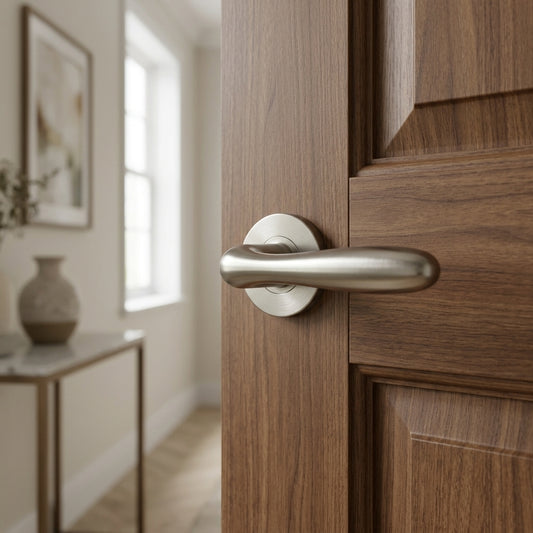 Peninsula Lever on 6mm Slim Fit Sprung Rose