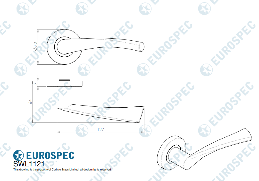 SWL Breeze Lever on Rose