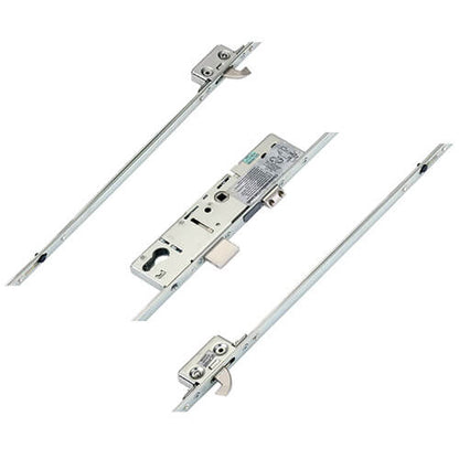 Latch Deadbolt 2 Small Hooks Split Spindle Multipoint Door Lock - Option 1 (top hook to spindle = 570mm)