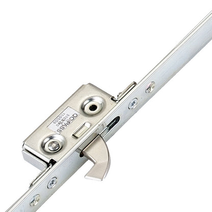 Latch Deadbolt 2 Small Hooks Split Spindle Multipoint Door Lock - 20mm Faceplate - Option 3 (top hook to spindle = 680mm)