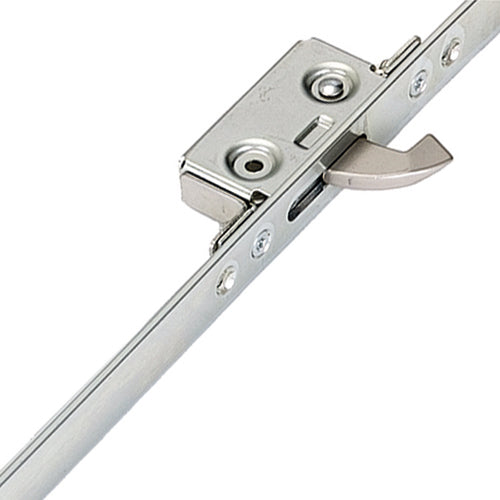Latch Deadbolt 2 Small Hooks Split Spindle Multipoint Door Lock - 20mm Faceplate - Option 3 (top hook to spindle = 680mm)
