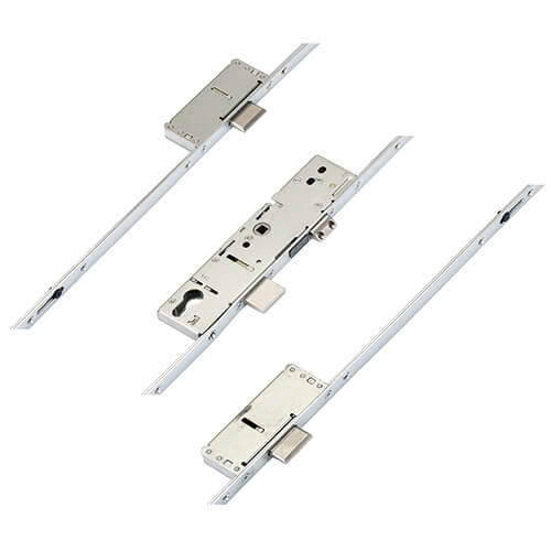Latch 3 Deadbolts Split Spindle Multipoint Door Lock - Option 1 (top deadbolt to spindle = 570mm)