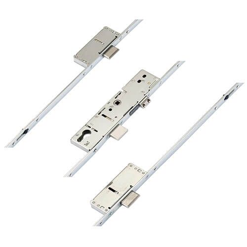 Latch 3 Deadbolts Split Spindle Multipoint Door Lock - Option 2 (top deadbolt to spindle = 680mm)