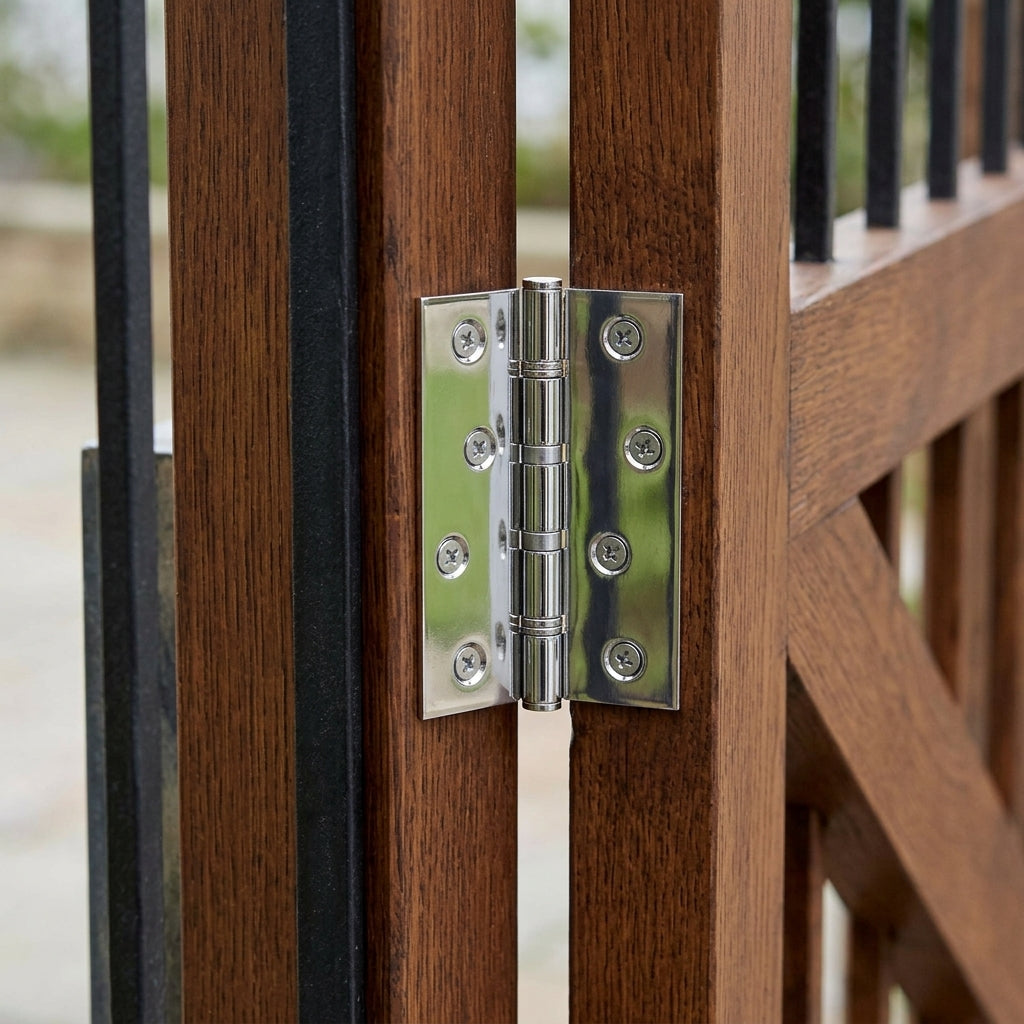 Double Steel Washered Brass Butt Hinge