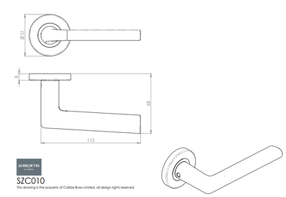 Uno Lever on Round Rose