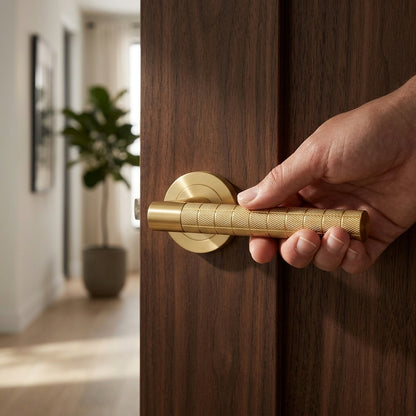 Hey Quadra lever handle on threaded round rose