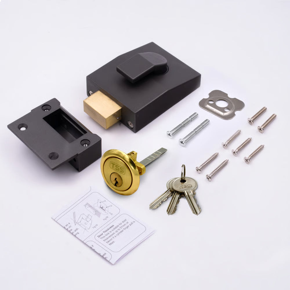 5 Pin Modern Deadbolt Rim Nightlatch