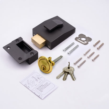 5 Pin Modern Deadbolt Rim Nightlatch