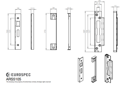 Easi - T Rebate Set Sashlock 13Mm