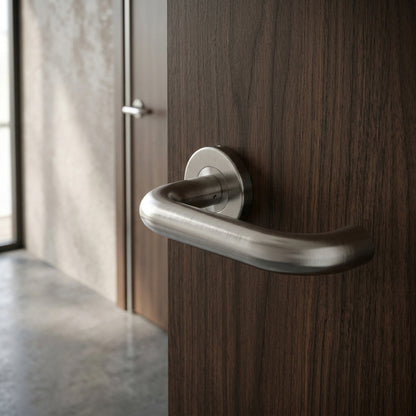 Nera 22mm Safety Lever on Sprung Push-on Round Rose