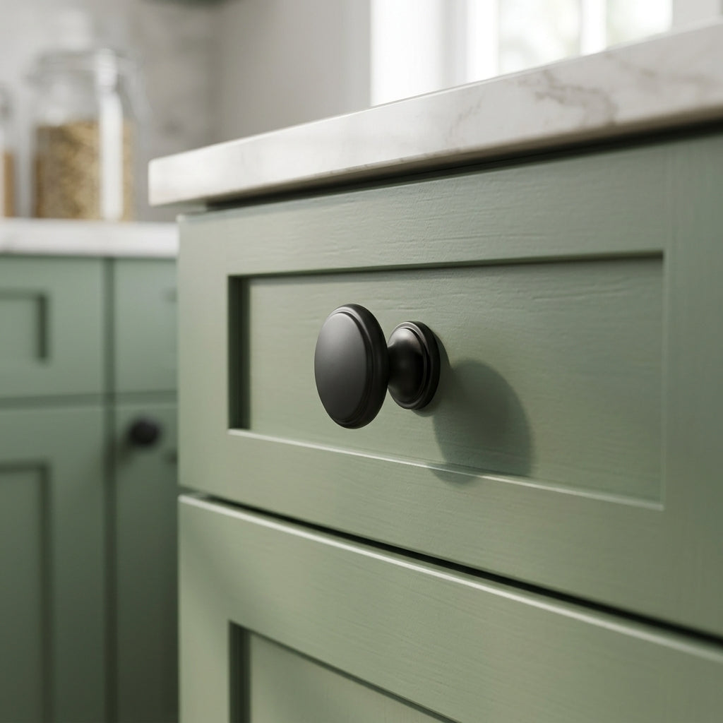 Cambridge Round Cupboard Knob 38mm Dia.