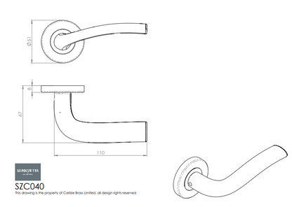 Cuatro Lever on Round Rose