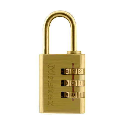 30mm Open Shackle Combination Brass Padlock