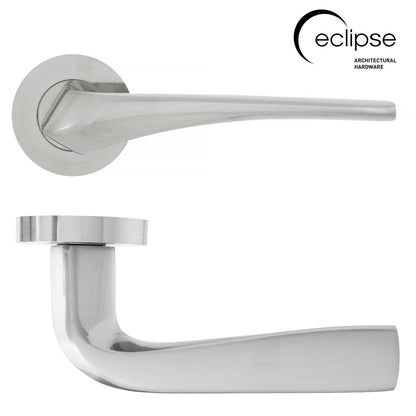 Lanza lever on rose (6 Finishes)