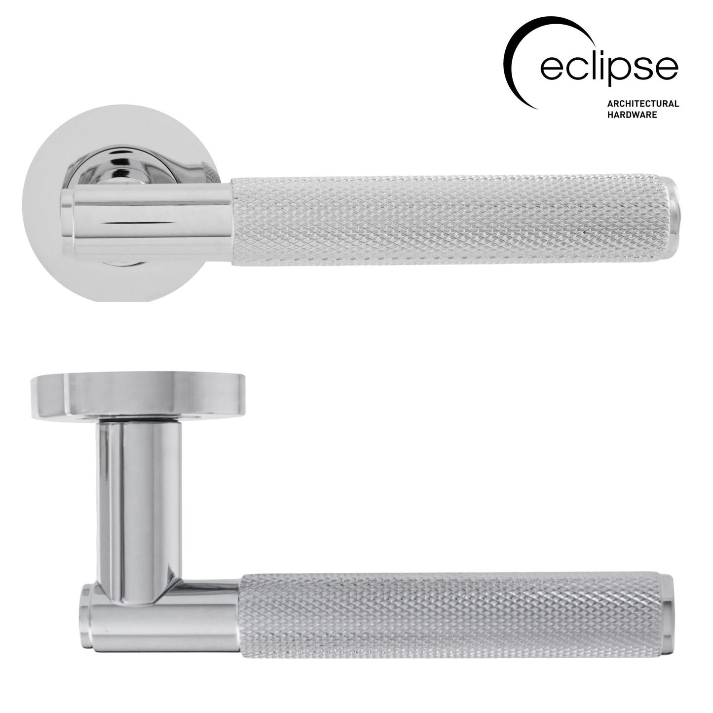 Knurled lever on rose ( Finishes)