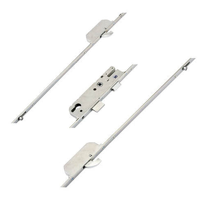 Europa Latch Deadbolt 2 Hooks 2 Inboard Rollers Lift Lever Multipoint Door Lock (top hook to spindle = 726mm)
