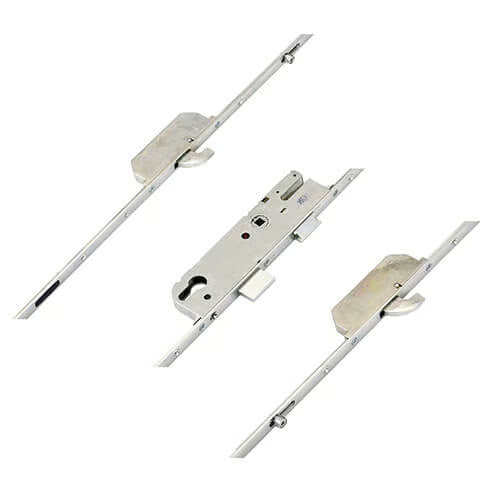 Latch Deadbolt 2 Hooks 2 Outboard Rollers Lift Lever Multipoint Door Lock - Option 2 (top hook to spindle = 570mm)