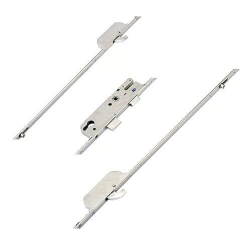 Europa Latch Deadbolt 2 Hooks 2 Inboard Rollers Split Spindle Multipoint Door Lock (top hook to spindle = 726mm)