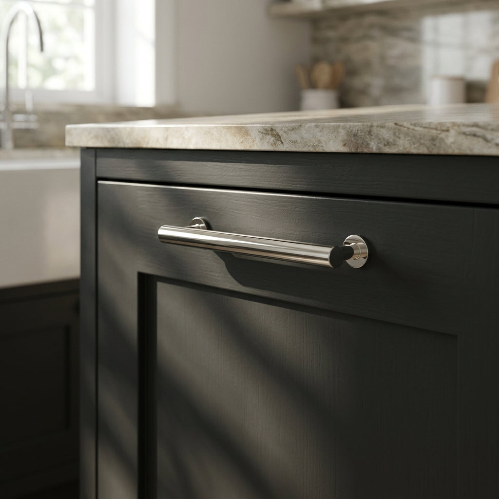 Round T-Bar Cupboard Pull Handle